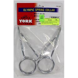 YORK OLYMPIC SPRING COLLAR, ONE PAIR PACK FOR USE