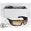 Image 1 : BOX OF TRANSPARENT DARK BROWN DESIGNER SUNGLASSES