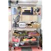 Image 1 : RACK OF UNCLAIMED MERCHANDISE-RACK NOT INCL