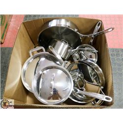 12-PC LAGOSTINA POT & PAN SET WITH LIDS,