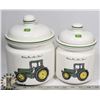 Image 1 : 2 VINTAGE JOHN DEERE STORAGE CONTAINERS
