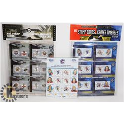 2 NEW NHL HOCKEY LEGENDS CARD STAMP COLLECTIONS