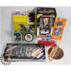 BOX OF HOCKEY COLLECTIBLES