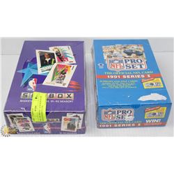NFL 1991 PROSET  & SKYBOX 91-92  SEALED BOXES LOOK