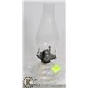 Image 1 : VINTAGE GLASS OIL LAMP.