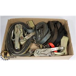 BOX W/RATCHET TIE DOWN STRAPS INCL.