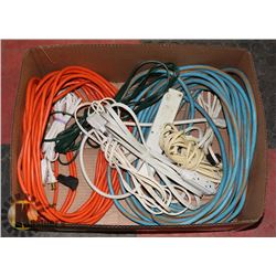 LARGE BOX OF EXTENSION CORDS, POWER