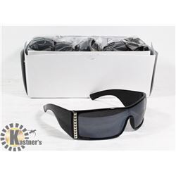 BOX OF BLACK DESIGNER SUNGLASSES