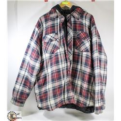 DAKOTA MEN'S PLAID HOODED QUILTED