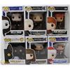 Image 1 : LOT OF 6 ASSORTED FUNKO POP VINYL FIGURES.