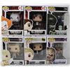 Image 1 : LOT OF 6 ASSORTED FUNKO POP VINYL FIGURES.