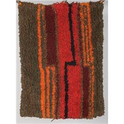 Angelo Testa, attributed-Small hook rug