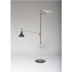 Gerald Thurston, attributed-Floor lamp with black