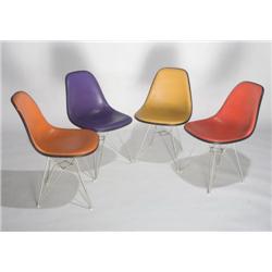 Charles & Ray Eames-Group of 4 multi-colored DKR-