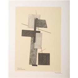 Lajos Kassak- Print, edition 188/200 Hungarian
