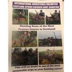 International Adventures Unlimited - 3 day Scotland Roebuck hunt for 1 hunter