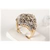 Image 2 : New old stock 10kt yellow gold and diamond ring set with .25cts of round single cut diamond gemstone