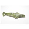 Image 1 : Carved soapstone figure of a whale no signature seen 14" long