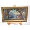 Image 2 : Four vintage framed prints including two art deco scenes with Greek landscapes and figures, Chinese 