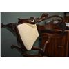 Image 2 : Antique Chippendale style mahogany dining suite including oval table with sculpted edge and heavy ba