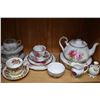 Image 2 : Shelf lot of china collectibles including Spode "Blanc de Chine" china, Royal Albert china including