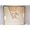 Image 1 : Framed, limited edition etching "Pas de Deux" pencil signed by artist Guillaume Azoulay, 215/300.