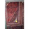 Image 1 : 100% handmade wool Hossien Abad carpet with center medallion, overall floral design on red backgroun