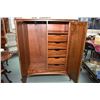 Image 2 : Antique fruit wood fitted chiffarobe to match lots 313 and 314