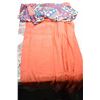 Image 2 : Four quality 100% silk fringed shawls including paisley with deep fringing, lined scarves etc.