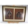 Image 2 : Selection of framed pastel Indian children portraits including double framed "Little River" and "Lit