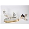 Image 1 : Lladro porcelain figurine of a boy and girl on teeter totter with puppy approximately 8 1/2" no incl