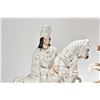 Image 2 : Roman chariot with two horses made by Artemis and an antique Staffordshire horse and rider 15 " high