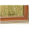 Image 2 : Framed original oil on canvas painting of a young girl in a flower field signed by artist Sheila Dow