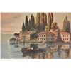 Image 2 : Two vintage framed prints, both Mediterranean fishing scenes