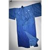 Image 1 : Two vintage Japanese Kimonos including blue crepe de chine with silk lining decorated with sparrows 