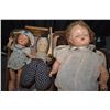 Image 2 : Child's vintage metal dolls pram and a selection of dolls including composition and Norah Wellings c