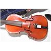Image 2 : Suzuki copy of a Stradibarius 1/4 size includes bow and hard case.