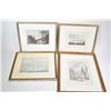 Image 2 : Selection of framed coloured and black and white etched prints including "St. John and Portland (New