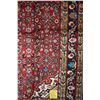 Image 2 : 100% wool Hossien carpet with center medallion, floral design with red background and highlights of 
