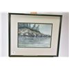 Image 2 : Selection of wall art and pictures including a carved Haida panel signed on verso "Kwakiute Eagle, B