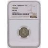 Image 1 : 1870C Germany 1 Silber Groschen Prussia Coin NGC MS66