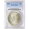 Image 1 : 1885 $1 Morgan Silver Dollar Coin PCGS MS64