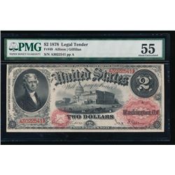 1878 $2 Legal Tender Note PMG 55