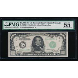 1934A $1000 Chicago Federal Reserve Note PMG 55