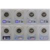Image 2 : Lot of 1991-S to 1998-S Proof Clad Washington Quarter Coins PCGS PR69DCAM