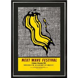 Roy Lichtenstein "New Wave Festival" Custom Framed