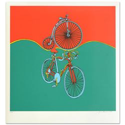"Bicycle" Limited Edition Serigraph by Jack Brusca (1937-1993), Numbered and Hand Signed by the Arti