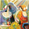 Image 2 : Isaac Maimon, "Golden Fest" Original Acrylic Painting, Hand Signed with Certificate of Authenticity.