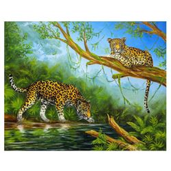 Vera V. Goncharenko- Original Oil on Canvas "Hunt"