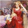 Image 2 : Pino (1939-2010) "A Mother's Love" Limited Edition Giclee. Numbered and Hand Signed; Certificate of 